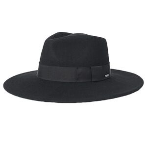 Brixton Women's Classic Black Felt Hat Fedora 100% wool